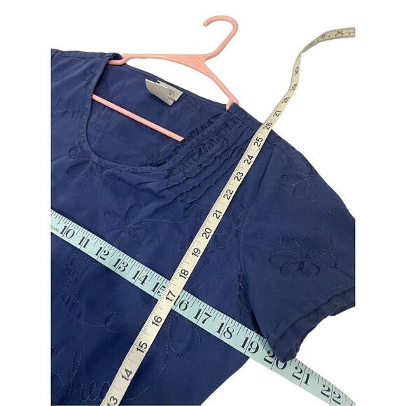 đ
şSizeâsmall navy blue Cherokee embroidered scrub top - Picture 6 of 6